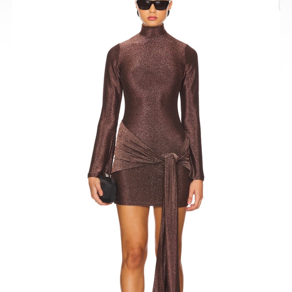 BARDOT brown sparkle dress! Worn once! Perfect condition.